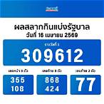 ตรวจสลากรัฐบาล